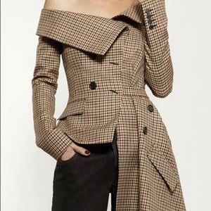 Brown Blazer High Fashion Top